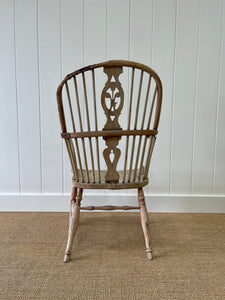 A Delightfully Weathered Antique English Windsor Chair c1890
