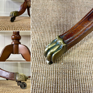 An English Mahogany Demi Lune Pair or Flip-top Breakfast Table c1810