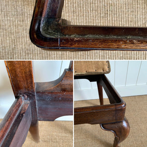 A Beautiful English Mahogany Queen Anne Style Needlepoint Side Chair c1850