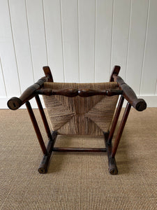 An English Country Yorkshire Oak and Elm Ladder Back Chair c1850
