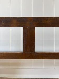 An Antique English Pine Railway Bench