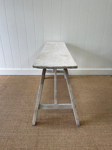An Antique Large French Bleached Washboard Table c1890