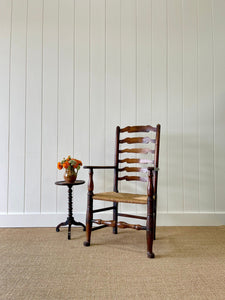 An English Country Yorkshire Oak and Elm Ladder Back Chair c1850