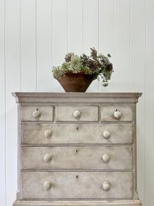 A Stately Antique English Painted Highboy c1790