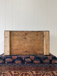 Antique English Pine Ebonzied Tool Box or Coffee Table c1850