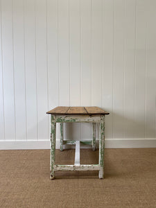 Old Painted Welsh Country Dairy Table or Side Table c1850