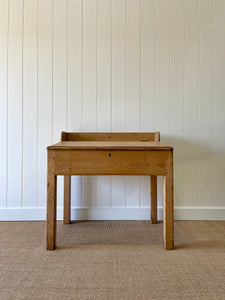 Antique English Pine Architect's Desk or Potting Bench c1880