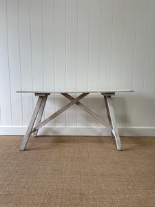 An Antique Large French Bleached Washboard Table c1890