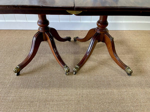 An English Mahogany Demi Lune Pair or Flip-top Breakfast Table c1810