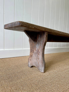 An Antique French Country Bench 10 Feet Long
