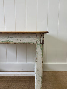 Old Painted Welsh Country Dairy Table or Side Table c1850