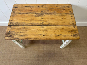 Old Painted Welsh Country Dairy Table or Side Table c1850