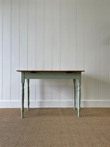 An English Country Pine Painted Side Table or Desk c1890