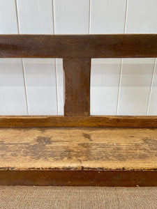 An Antique English Pine Railway Bench