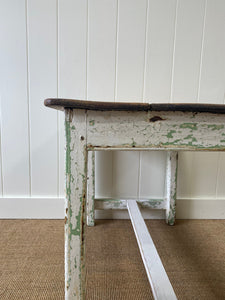 Old Painted Welsh Country Dairy Table or Side Table c1850