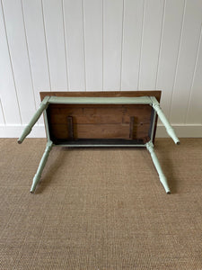 An English Country Pine Painted Side Table or Desk c1890