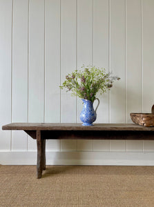 An Antique French Country Bench 10 Feet Long