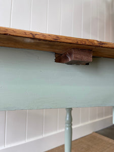 An English Country Pine Painted Side Table or Desk c1890