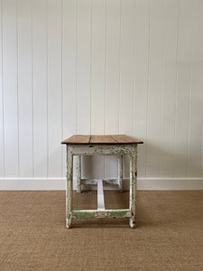 Old Painted Welsh Country Dairy Table or Side Table c1850