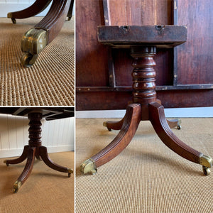 An English Mahogany Flip-top Breakfast Table c1820