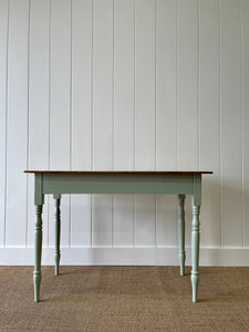 An English Country Pine Painted Side Table or Desk c1890