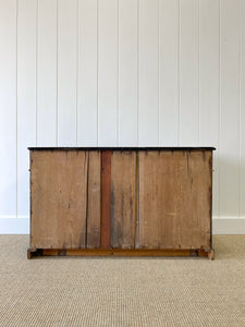 An Ebonized English Country Pine Buffet Sideboard c1860